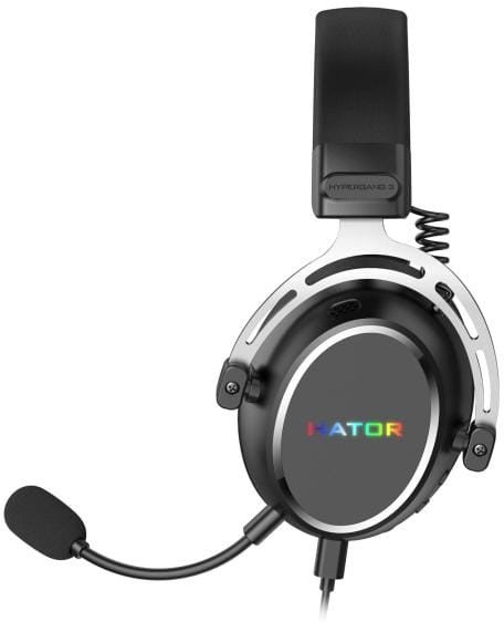 Kопмјутерски гејминг слушалки Hator Hypergang 3, USB, со микрофон, црни