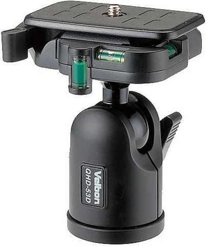 Kokë stativi Velbon QHD-53D, ball dhe socket, aliazh alumini, 5 kg, e zezë