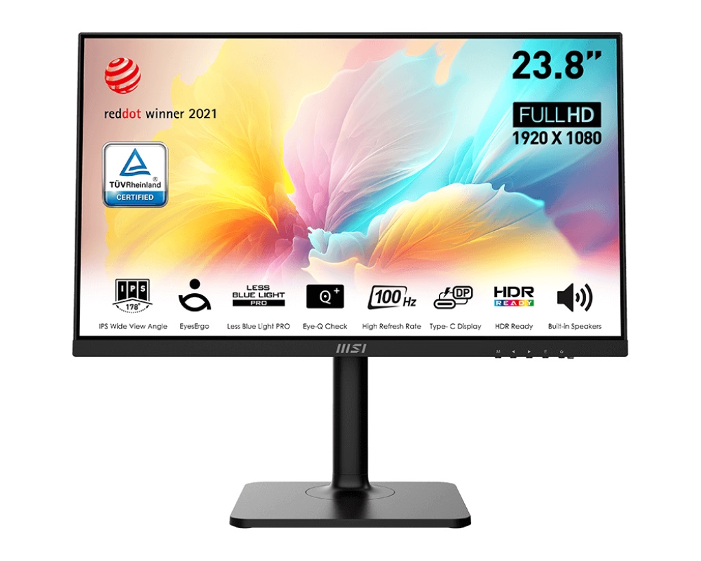 Monitor MSI Modern MD2412P, 23,8", IPS, FHD, 100Hz, 1ms, i zi