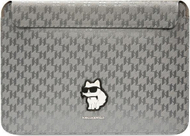Хулса за лаптоп Karl Lagerfeld Saffiano Monogram Choupette KL, до 14\", синтетичка кожа, црна