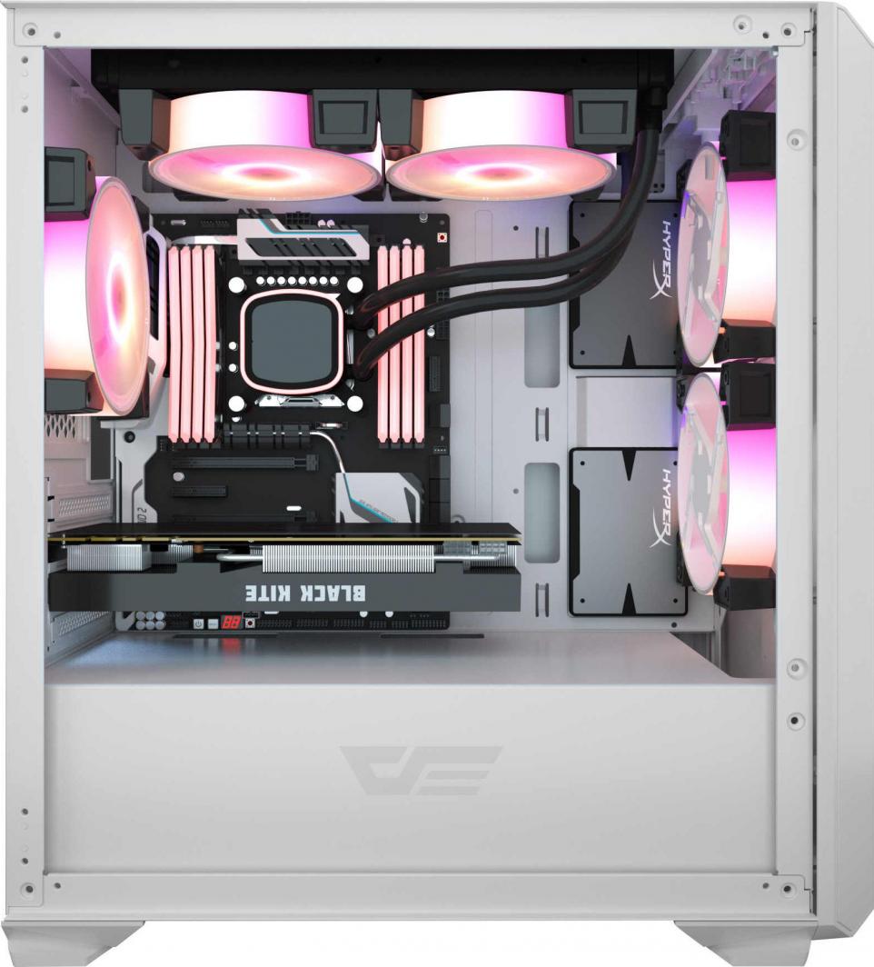 Kasë Darkflash DLM23, e bardhë, Mini Tower