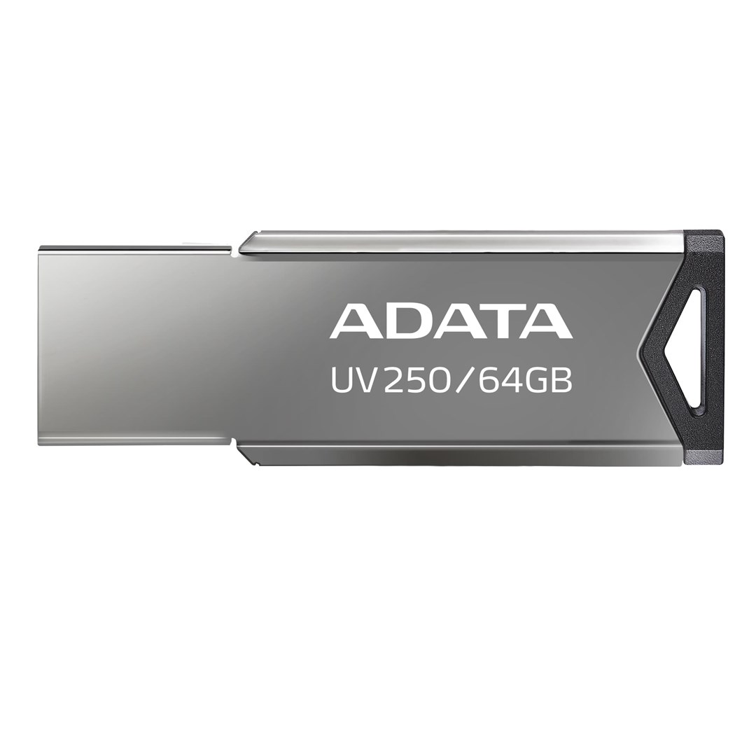 USB ADATA UV250, 64GB, e argjendtë