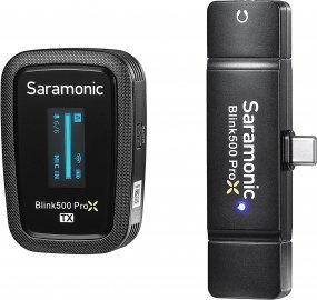 Систем микрофони без кабел Saramonic Blink 500 ProX B5, 2.4GHz, USB C, црн