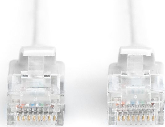 Kabllo rrjeti Digitus Slim, CAT 6 U UTP, patch cord, e kuqe