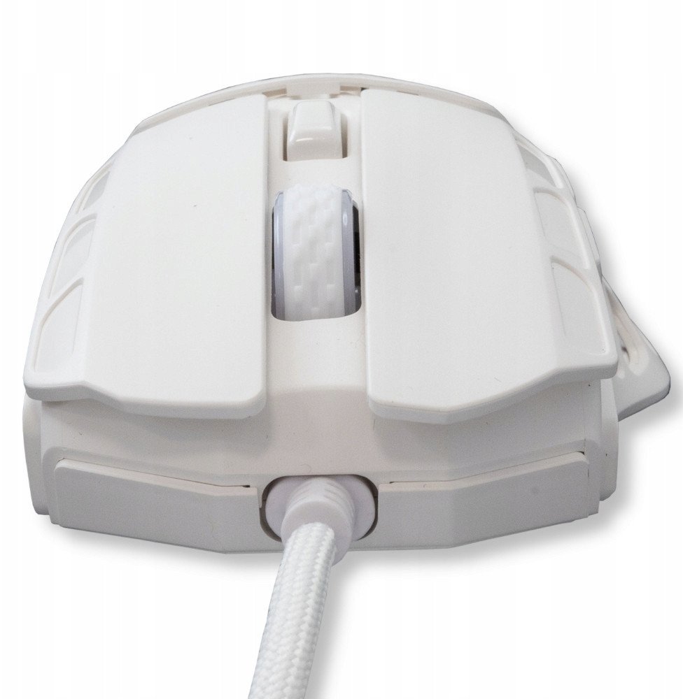 Maus gaming White Shark Squalo GM-5016 Ector, me kabllo, RGB, i bardhë