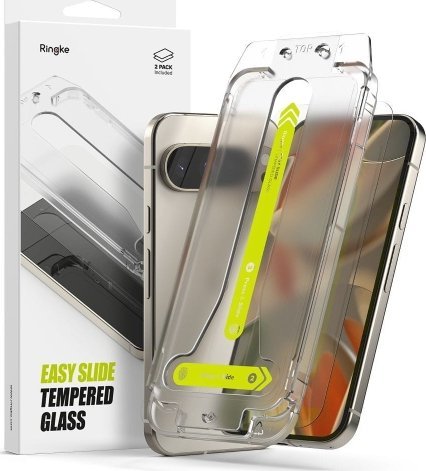 Xham mbrojtës Ringke Easy Slide për Google Pixel 9 9 Pro, 2 copë, i tejdukshëm