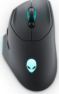 Maus wireless Dell Alienware AW620M, i zi/ i kaltër