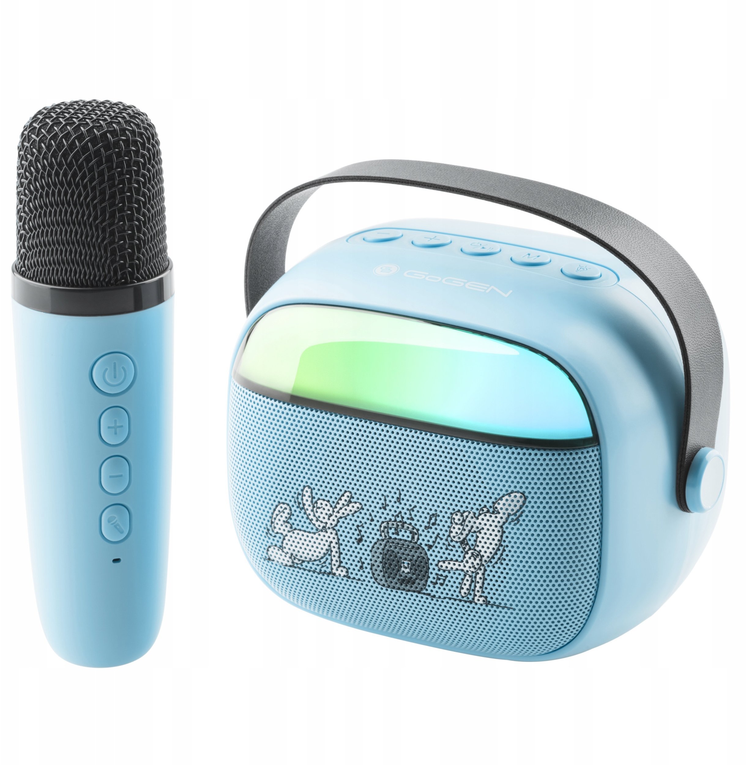 Altoparlant Bluetooth GoGen Karaoke, 3.2W, 5 orë bateri, rezistent ndaj ujit