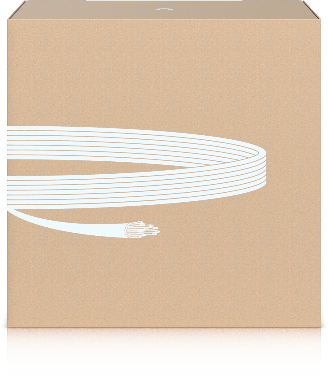 Kabllo rrjeti Ubiquiti UACC-Cable-C6A-CMR, Cat6a U/UTP, 305m, e bardhë