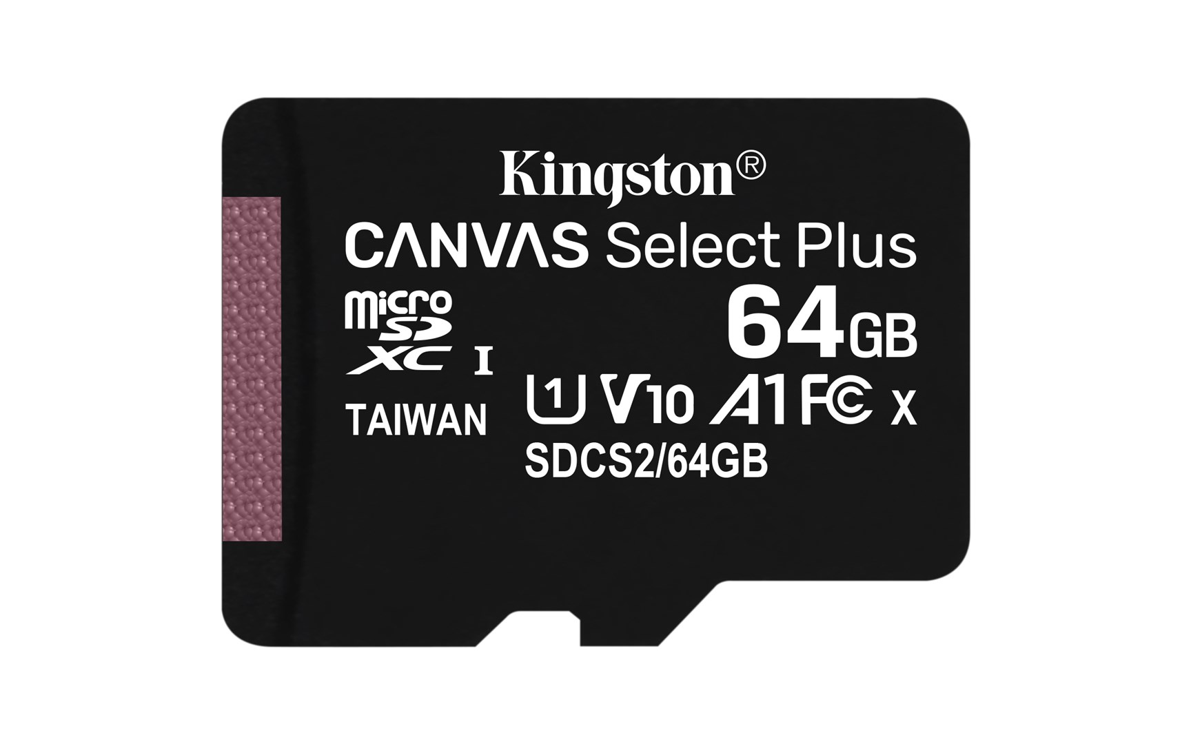 Kartë e memories Kingston Canvas Select Plus, MicroSDXC, 64 GB, Class 10 + përshtatës SD