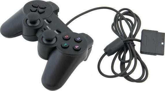 Kontroller Aptel Sony PS2 Dual Shock, me kabllo, i zi