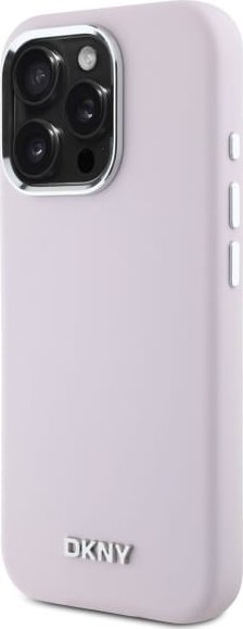 Mbështjellës telefoni DKNY DKHMP16LSMCHLP për iPhone 16 Pro 6.3", silikon liquid, MagSafe, rozë