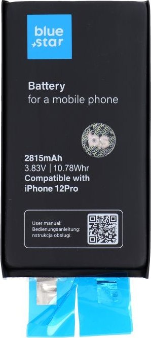 Bateri telefoni Blue Star HQ, për iPhone 12 12 Pro, 2815 mAh