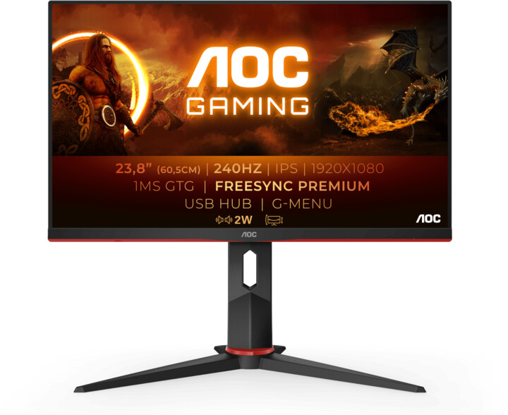 [OUTLET] Monitor AOC 24G2ZU - LED 23.8", Full HD, i zi				
