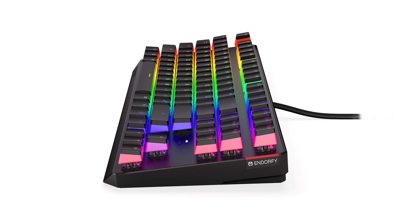 Tastierë mekanike Gaming Endorfy THOCK TKL PUD, USB, Kailh Blue, RGB