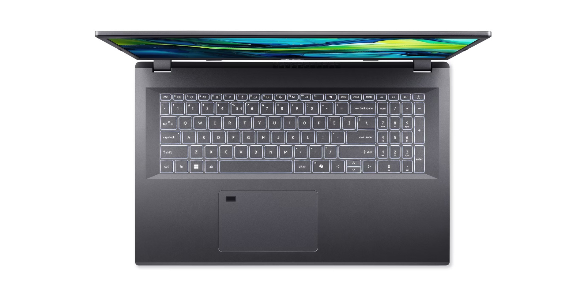 Laptop Acer Aspire 17 (A17-51M-74PX), 17.3", Intel Core 7 150U, 32GB RAM, 1TB SSD, Intel Graphics, i hirtë