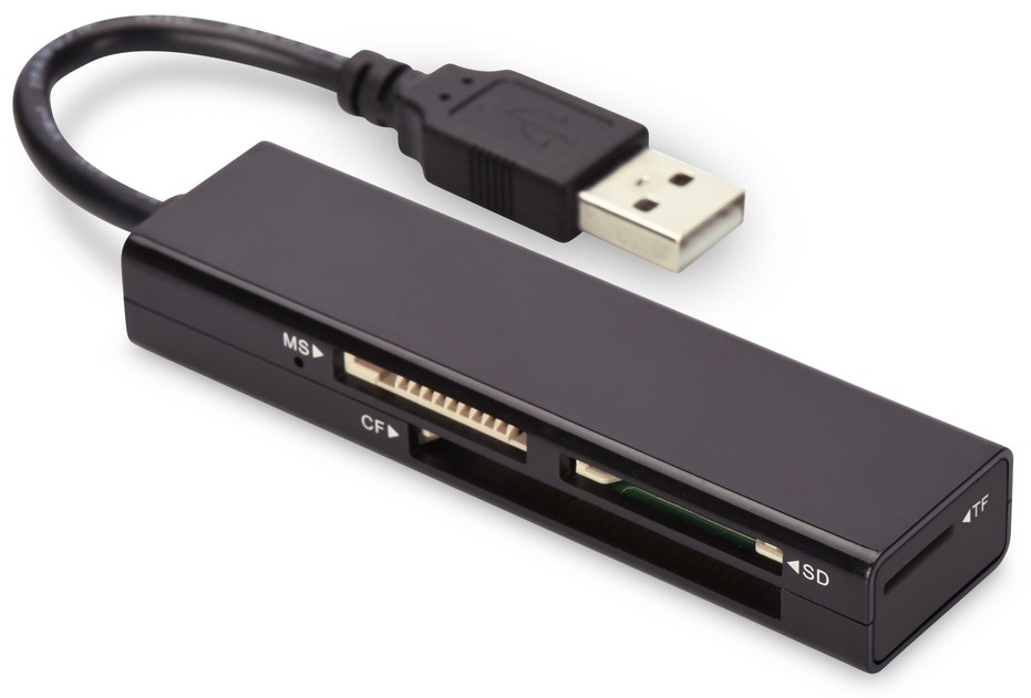 Lexues kartash Ednet, 4 porte, USB 2.0, i zi