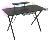 Tavolinë kompjuteri Genesis Holm 300, RGB LED, e zezë