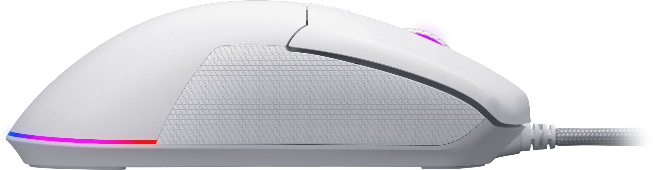 Maus gaming Hator Pulsar 3, me kabllo, 12000 DPI, i bardhë