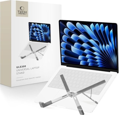 Стенд за лаптоп Tech-Protect ULS300, универзален, алуминиум, сребрена боја