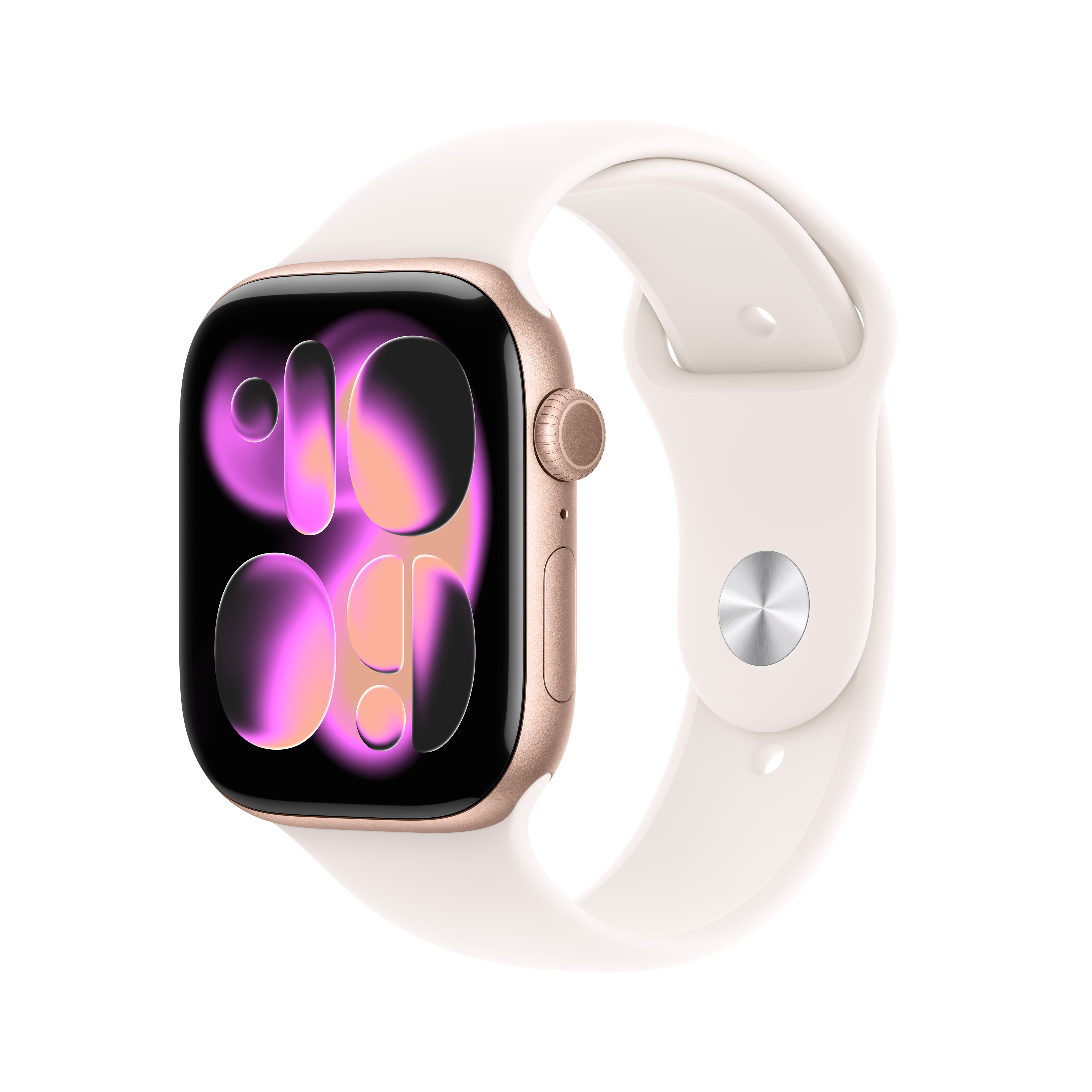 Apple Watch S11 GPS 46mm Rose Gold Aluminium Case with Light Blush Sport Band, S/M