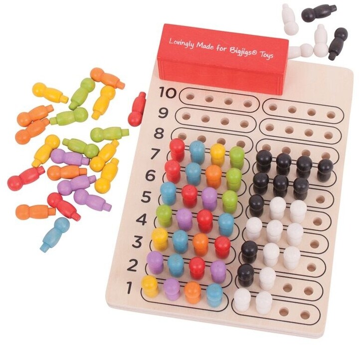 Lojë tavoline Bigjigs Logic, nga druri