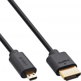 Kабел HDMI InLine 17902D, 2m, Full HD 3D, црн