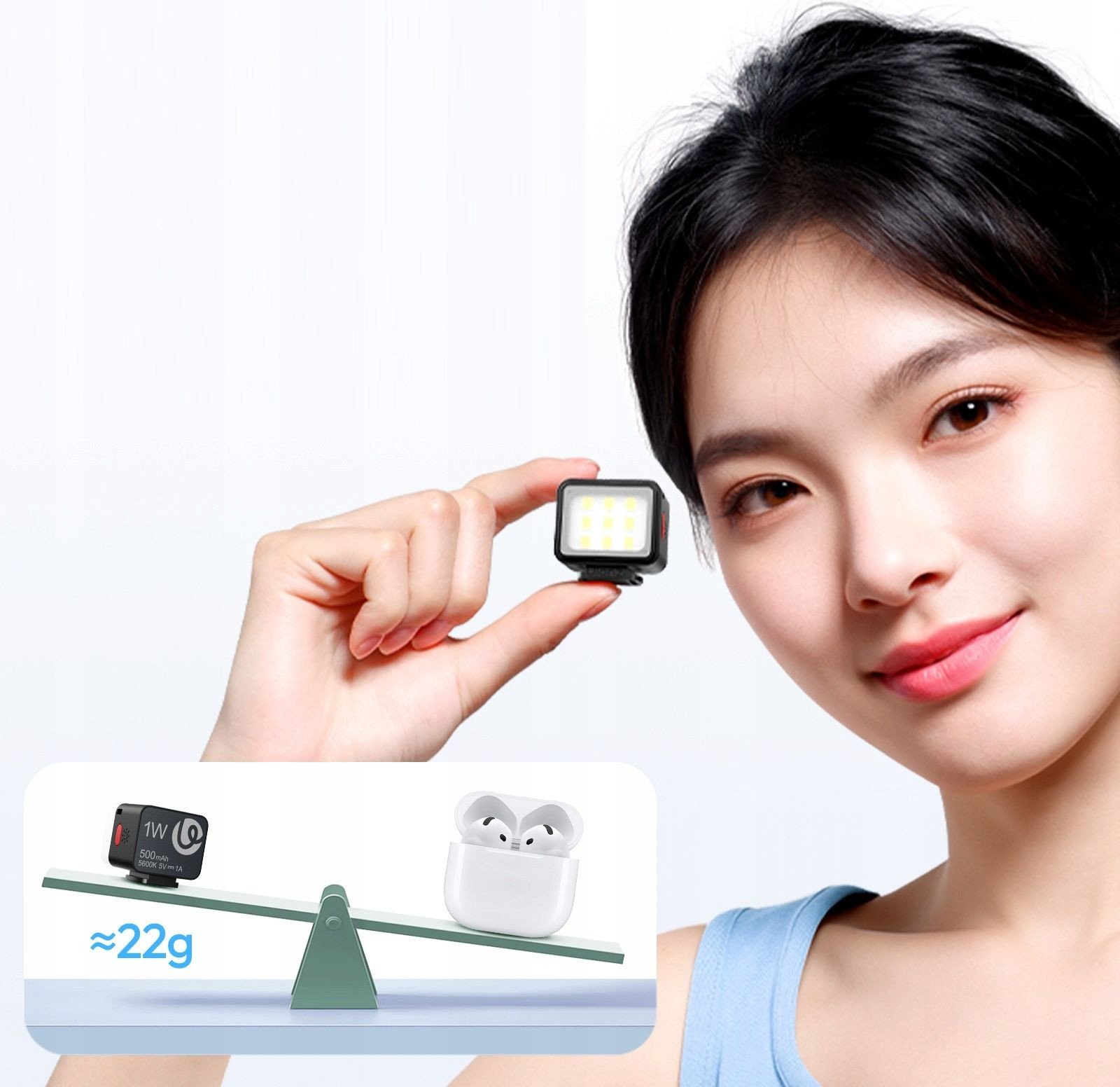 Dritë LED Ulanzi DG01 Cube Mini, e vazhdueshme, e bardhë