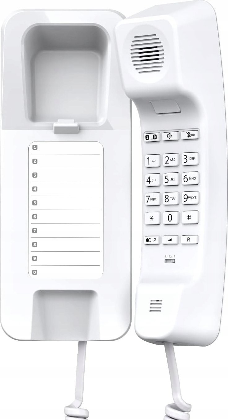 Telefon fiks Gigaset DESK 200, analog, me LED, i bardhë