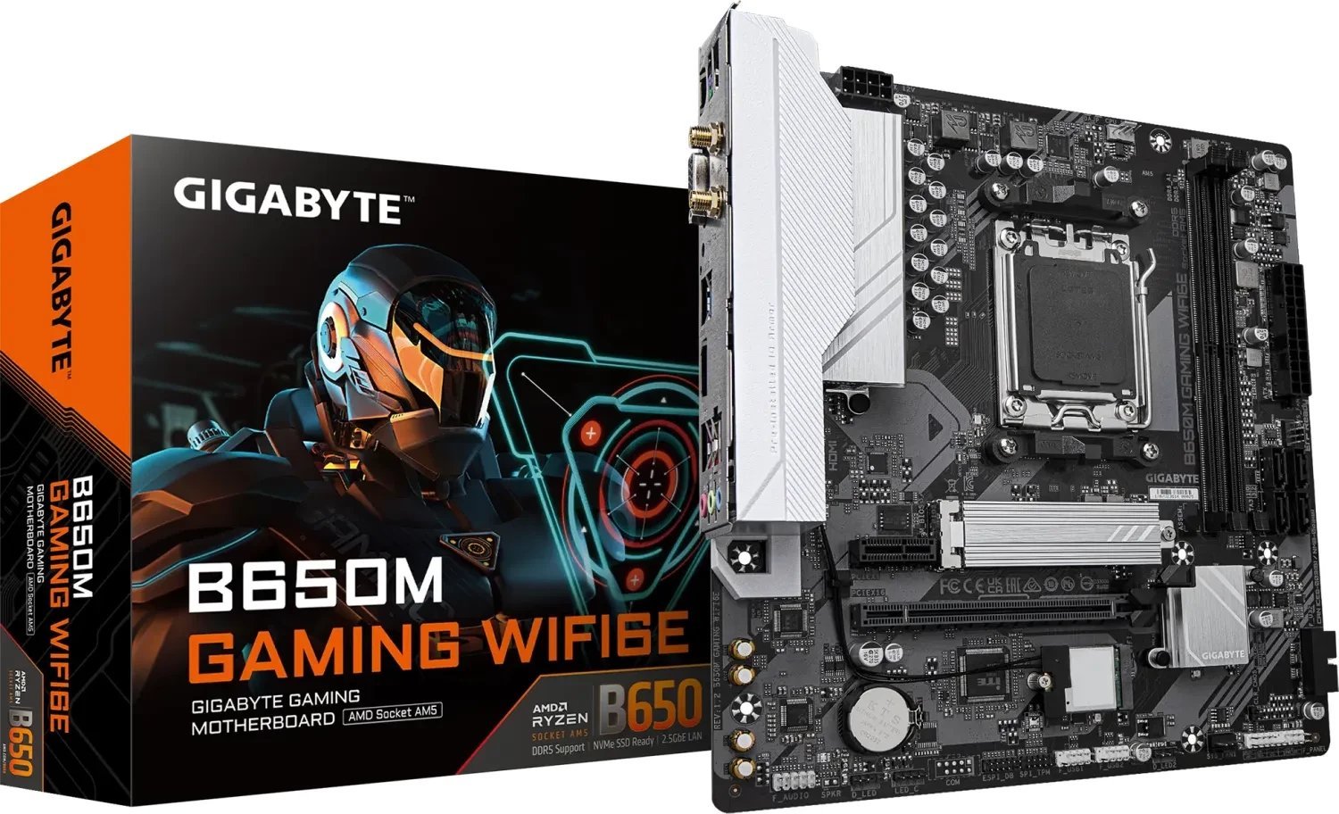 Pllakë amë GIGABYTE B650M Gaming WiFi 6E, DDR5, AM5, Micro ATX