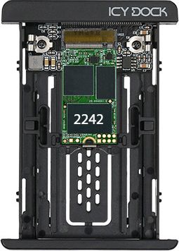 Kuti përshtatëse Icy Dock EZConvert MB705M2P-B, M.2 PCIe NVMe në 2.5" U.2, alumini, e zezë