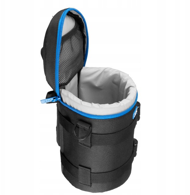 Футрола за објектив JJC DLP-5II X-Large, отпорна на вода, со ремен за рамо, црна и сина