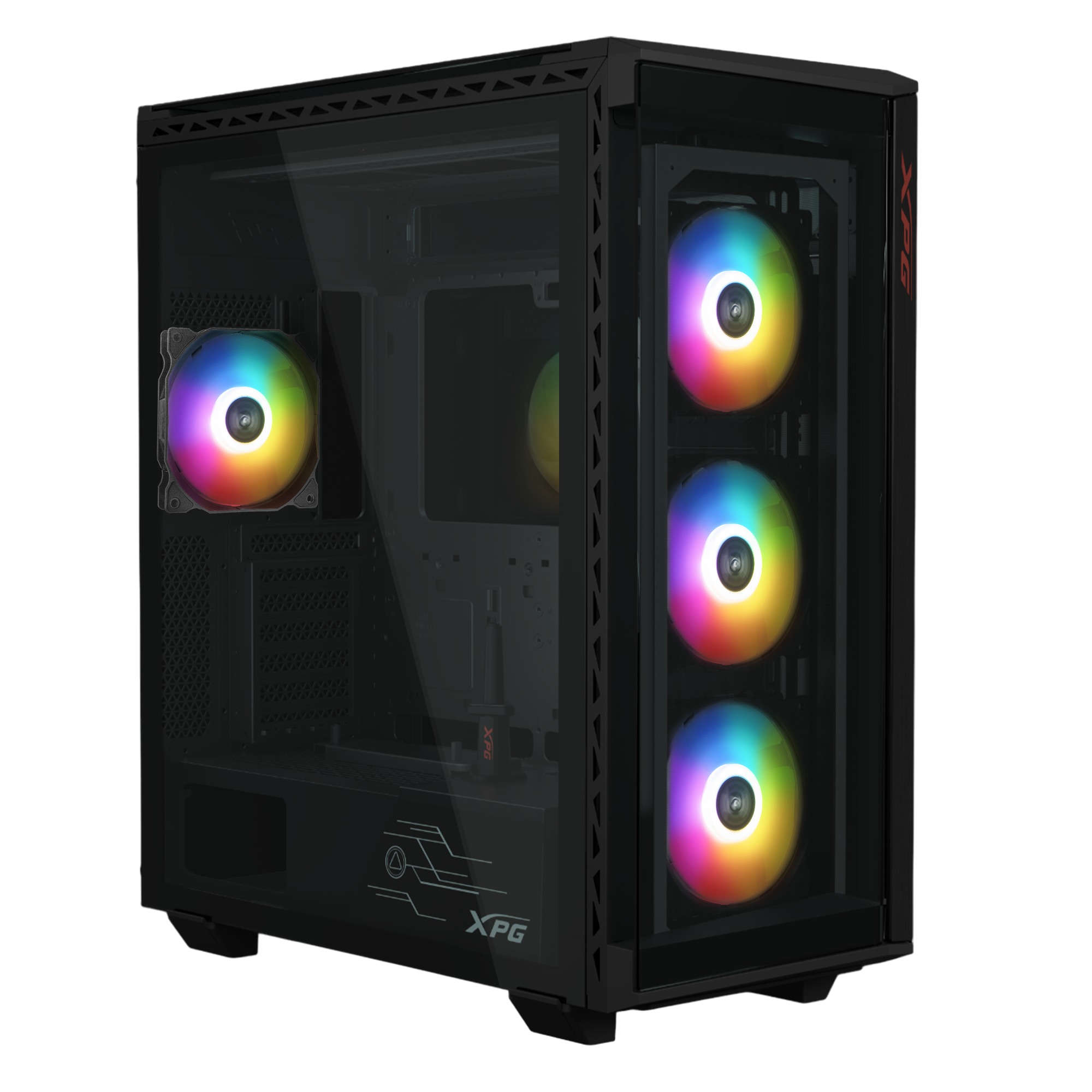 Kasë Adata XPG BATTLECRUISER II, Midi Tower, e zezë