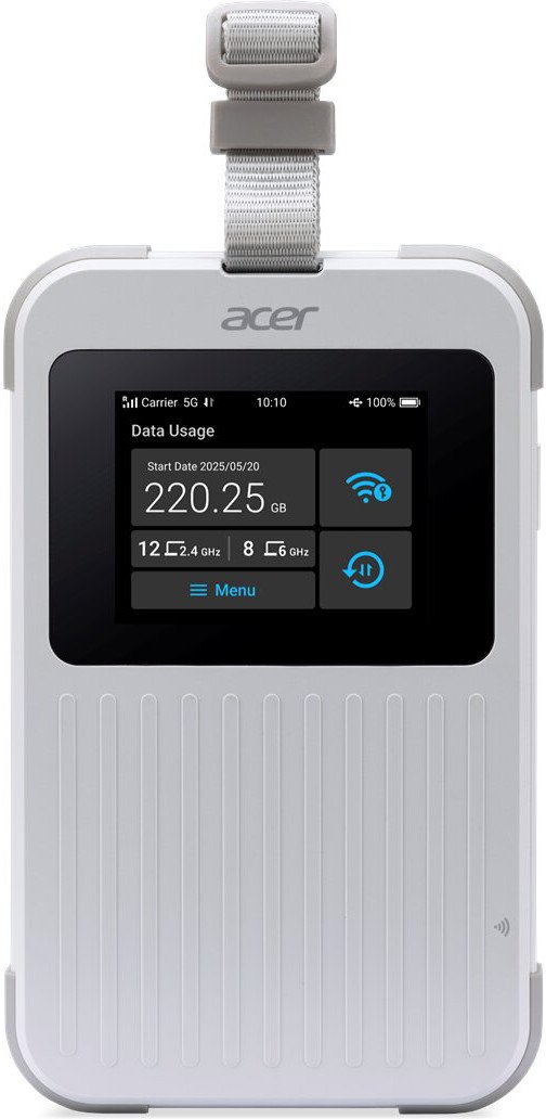 Ruter portativ Acer Connect M6E, 5G, WiFi 6E, i bardhë