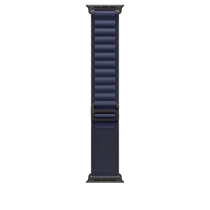 Apple Watch 49mm Loop, Navy Alpine Loop, Black Titanium Finish, M