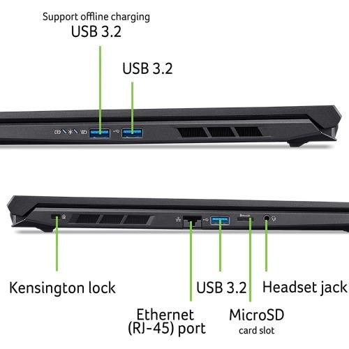 Laptop Acer Nitro V 16 AI, 16", AMD Ryzen 7, 32GB RAM, 1TB SSD, NVIDIA GeForce RTX 5060, i zi