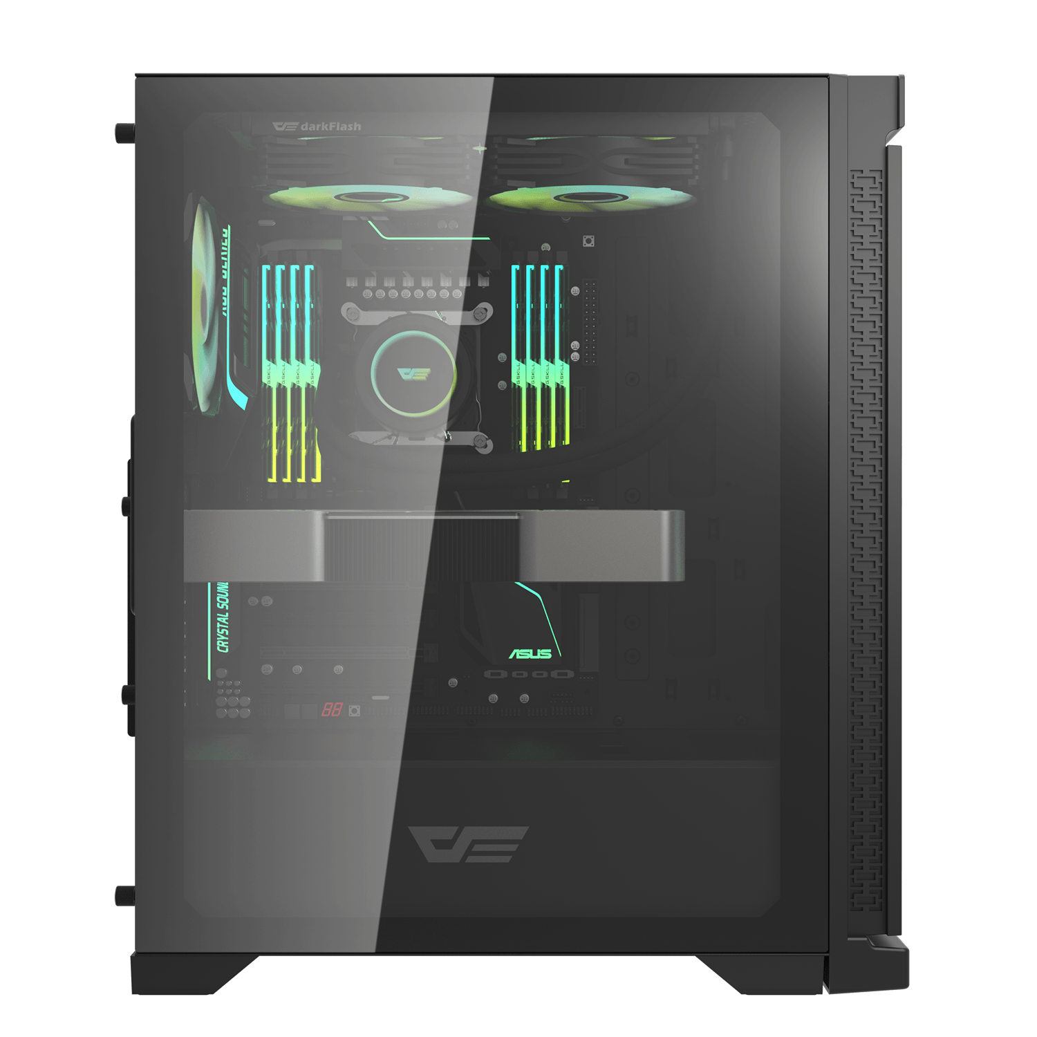 Kasë Darkflash DK361, M-Tower, e zezë