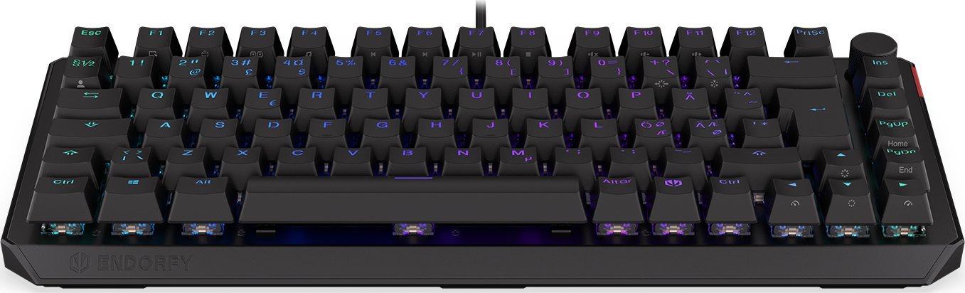 Tastierë wireless Endorfy Thock 75, mekanike Kailh Red, RGB, e zezë