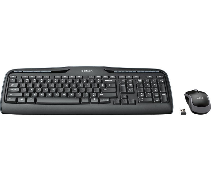 Set tastierë dhe maus Logitech MK330, wireless, 2.4 GHz, i zi