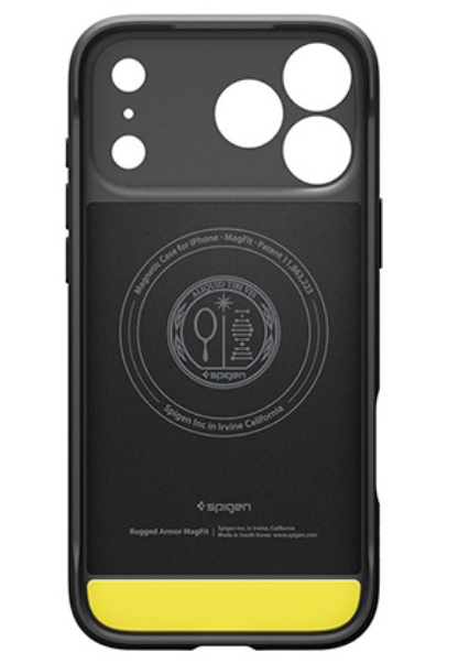 Mbrojtëse Spigen Rugged Armor MagSafe, për iPhone 17 Pro Max, e zezë