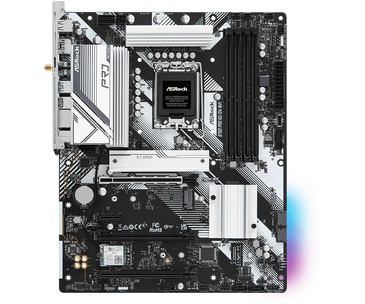 Pllakë amë ASRock B760 PRO RS/D4 WiFi