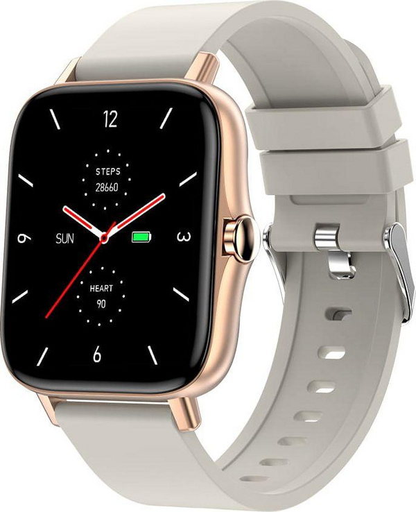 Orë smart Garett Electronics Sport, 44mm, bezhë