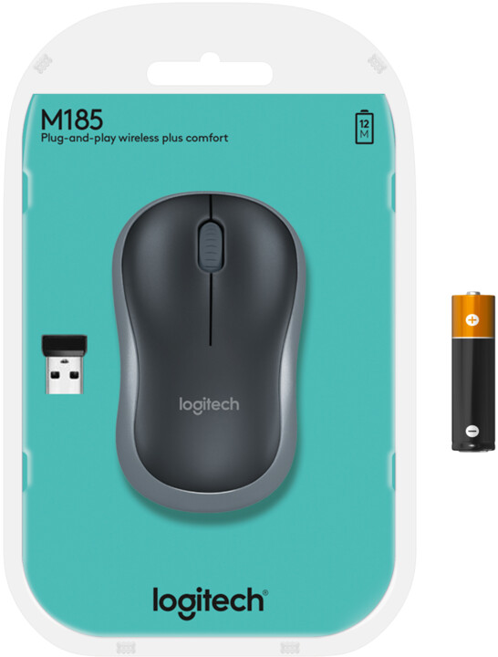 Maus pa kabllo Logitech M185, i hirtë