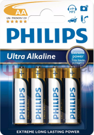 Bateri Philips Ultra AA/R6, 1.5 V, 4 copë