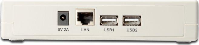 Print server Digitus DN-13006-1, USB 2.0, Fast Ethernet, i bardhë