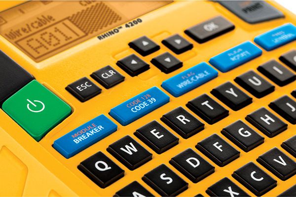 Printer etiketa Dymo RHINO 4200, profesional, portativ, i verdhë