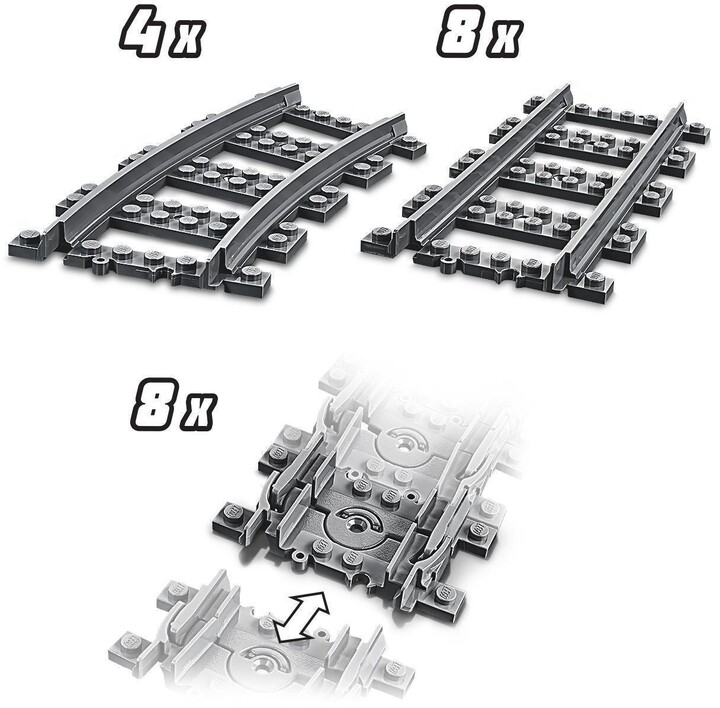 Set LEGO City 60205 - 20 pjesë të shinave