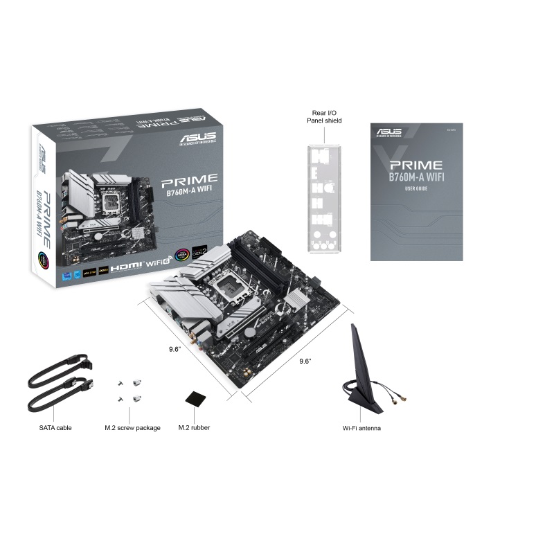 Pllakë amë ASUS PRIME B760M-A WIFI, LGA 1700, mATX