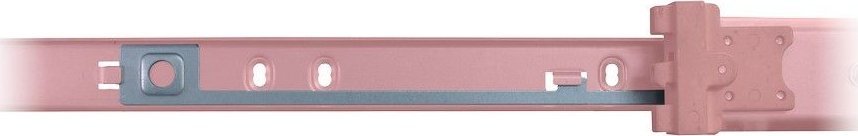 Set shina teleskopike rack Inter-Tech IPC 455mm, çelik, argjendtë