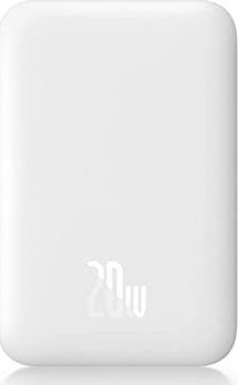 Powerbank Baseus Magnetic Mini MagSafe, 6000mAh, i bardhë